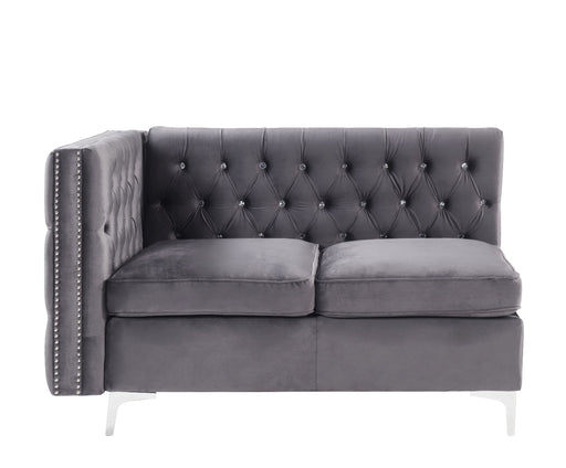 Acme Furniture - Jaszira Armless Loveseat w-2 Pillows in Gray - 57371 - GreatFurnitureDeal