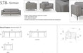 Moroni - Kerman 2 Piece Sofa Set in Light Grey - 57803B1192-802 - GreatFurnitureDeal