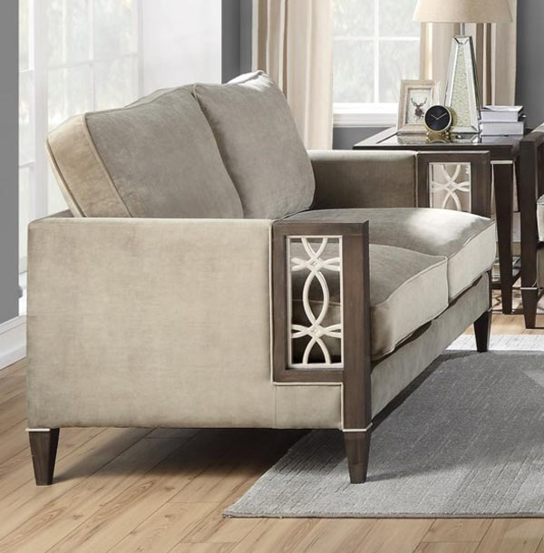 Acme Furniture - Peregrine Loveseat in Walnut - 57991 - GreatFurnitureDeal