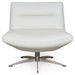Moroni - Alfio Swivel Accent Chair in White Full Leather - 58006b1296 - GreatFurnitureDeal