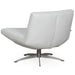 Moroni - Alfio Swivel Accent Chair in White Full Leather - 58006b1296 - GreatFurnitureDeal