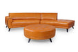 Moroni - Casablanca Genuine Leather Sectional with Ottoman in Toscano/Honey - 581-SEC-OT