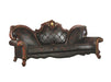 Acme Furniture - Picardy Oversized Sofa w-5 Pillows, Vintage Cherry Oak & PU - 58220 - GreatFurnitureDeal