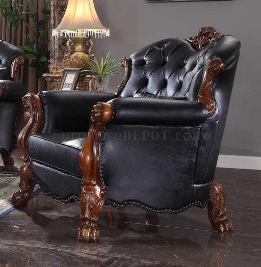 Acme Furniture - Dresden II Chair w-1 Pillow in Black - 58232 - GreatFurnitureDeal