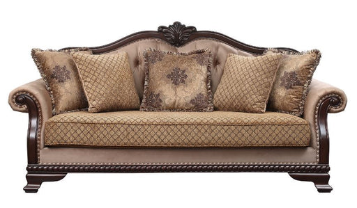 Acme Furniture - Chateau De Ville Sofa w-5 Pillows in Espresso - 58265 - GreatFurnitureDeal