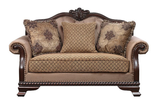 Acme Furniture - Chateau De Ville Loveseat w-3 Pillows in Espresso - 58266 - GreatFurnitureDeal