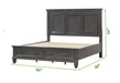 GFD Home - Hamilton Queen 5-N Piece Storage Bedroom Set in Gray made with Engineered Wood - GreatFurnitureDeal