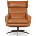 Moroni - Hansen Lounge Accent Chair with Swivel Ottoman in Tan Full Leather - 58606D1857-58626 - GreatFurnitureDeal