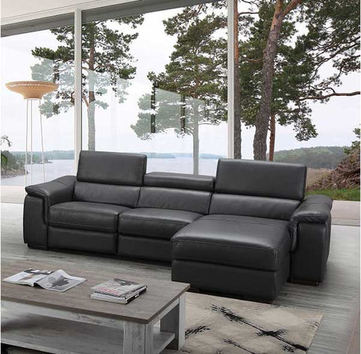 J&M Furniture - Allegra Premium Leather RAF Sectional - 18205-RHFC - GreatFurnitureDeal