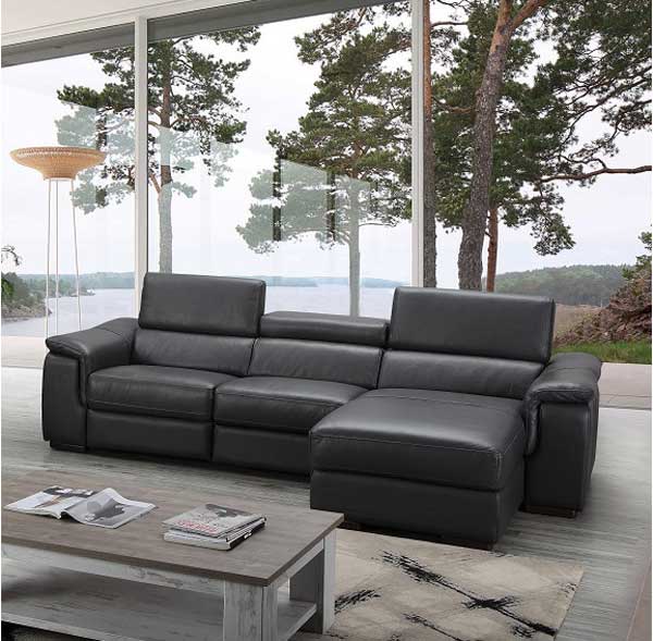 J&M Furniture - Allegra Premium Leather RAF Sectional - 18205-RHFC