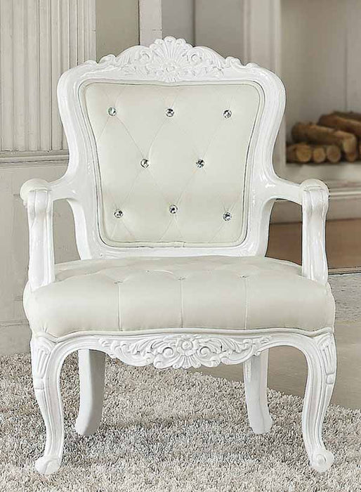 Acme Furniture - Pascal Accent Chair in White - 59130 - GreatFurnitureDeal