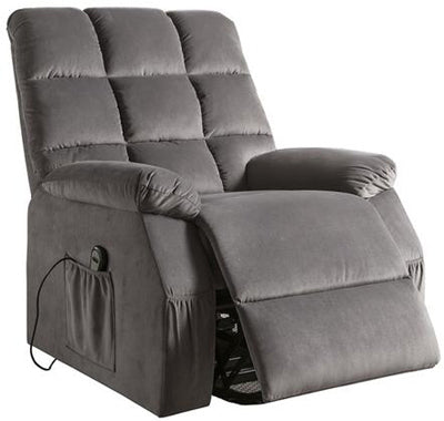 Acme Furniture - Ipomoea Recliner w-Power Lift & Massage in Grey - 59263 - GreatFurnitureDeal