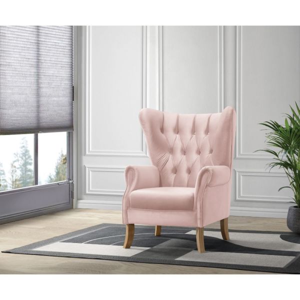 Acme Furniture - Adonis Accent Chair in Blush Pink - 59516 - GreatFurnitureDeal