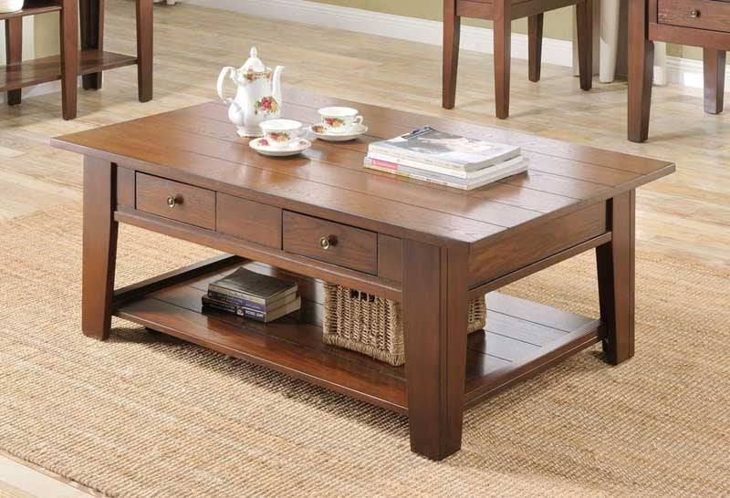 Myco Furniture - Ezra Coffee Table in Cherry - 5952-CT