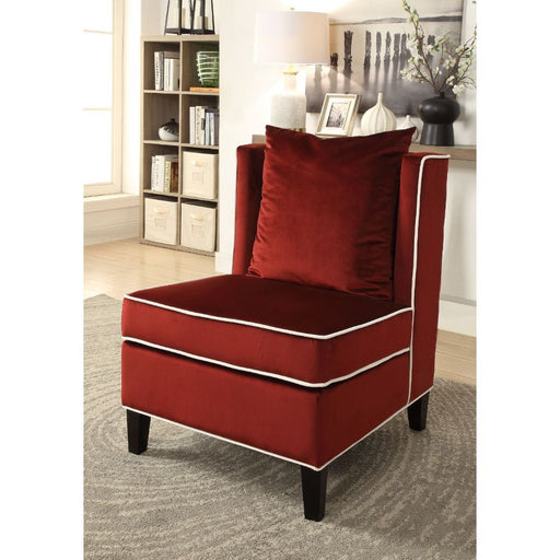 Acme Furniture - Ozella Accent Chair in Red - 59572 - GreatFurnitureDeal