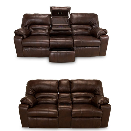 Franklin Furniture - Dakota 2 Piece Sofa Set In Oregon Trail Java - 596-S+L-Oregon Trail Java - GreatFurnitureDeal