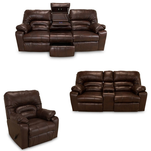 Franklin Furniture - Dakota 3 Piece Reclining Sofa Set In Oregon Trail Java - 596-S+L+R-Oregon Trail Java - GreatFurnitureDeal