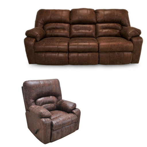 Franklin Furniture - Dakota 2 Piece Reclining Sofa Set In Smokey - 596-S+R-SMOKEY - GreatFurnitureDeal