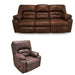 Franklin Furniture - Dakota 2 Piece Reclining Sofa Set In Smokey - 596-S+R-SMOKEY
