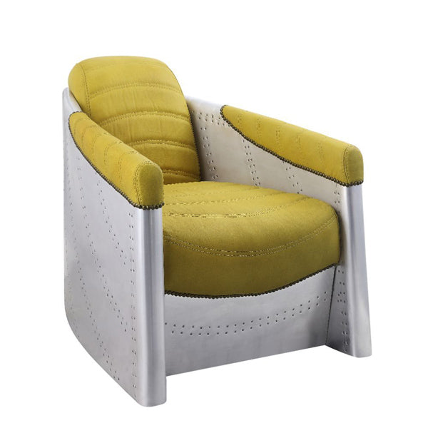 Acme Furniture - Brancaster Accent Chair in Yellow - 59624 - GreatFurnitureDeal