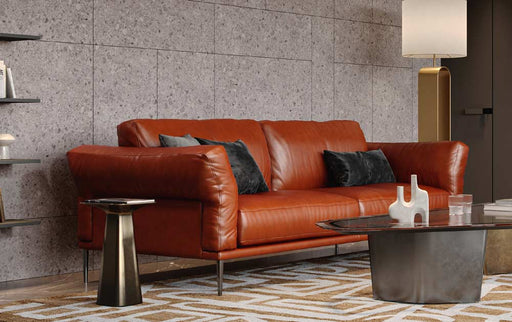 Moroni - Bartz Full Leather Sofa in Cognac - 59703C2280 - GreatFurnitureDeal