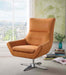 Acme Furniture - Eudora Orange Leather-Gel Accent Chair - 59733