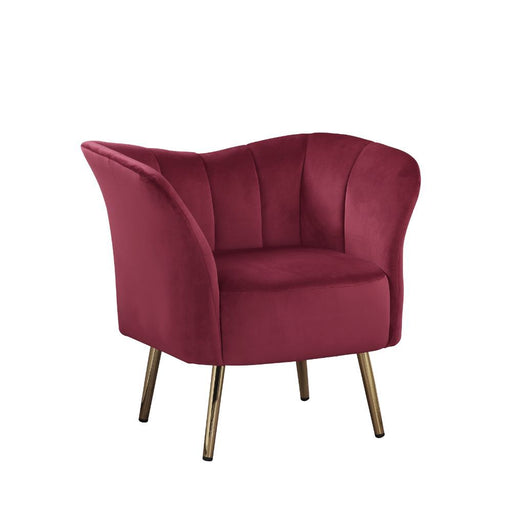 Acme Furniture - Reese Accent Chair in Burgundy - 59795 - GreatFurnitureDeal