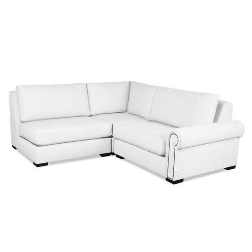 Nativa Interiors - Sylviane Modular L-Shaped Sectional Mini Right Arm Facing 83" Off White - SEC-SYLV-CL-AR4-3PC-PF-WHITE - GreatFurnitureDeal
