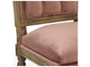 Zentique - Louis  Rose Velvet Side Dining Chair - FC010-4-Z E272 V069 - GreatFurnitureDeal