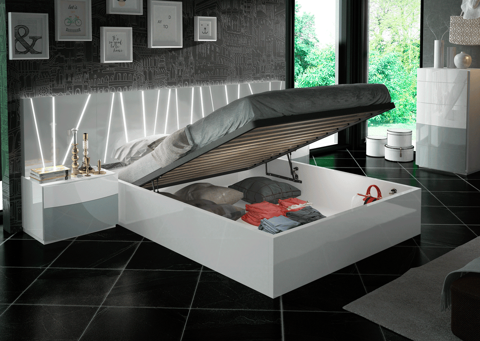 ESF Furniture - Ronda Salvador 6 Piece Queen Storage Bedroom Set - RONDASALVADORQS-STORAGE-6SET - GreatFurnitureDeal