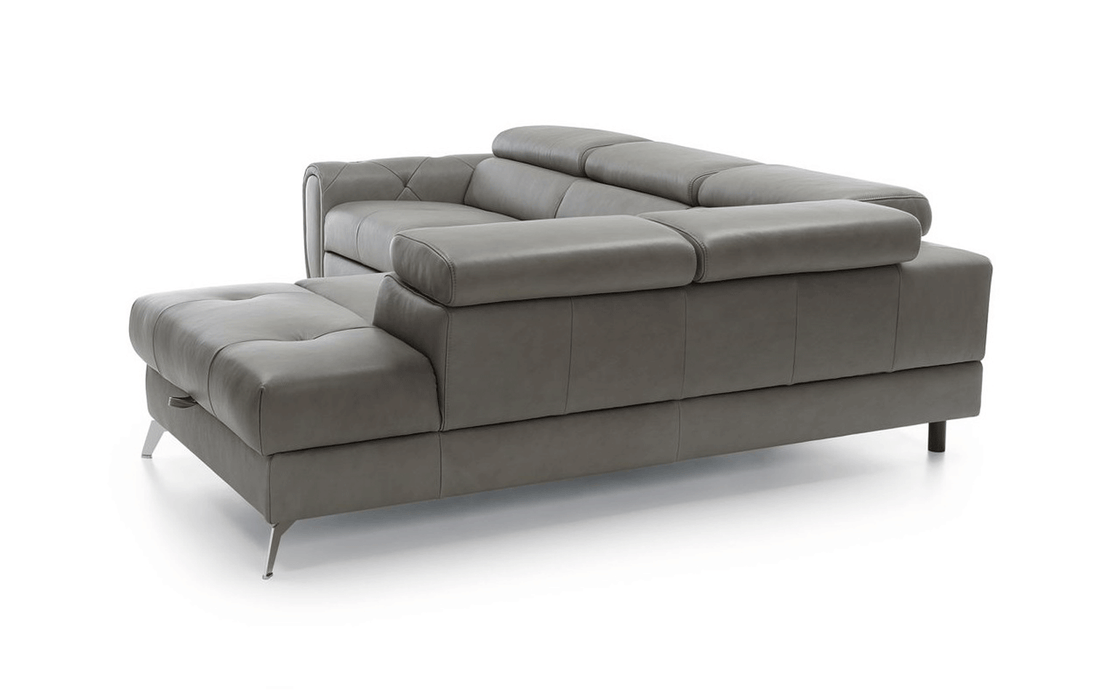 ESF Furniture - Camelia Sectional Sofa w/Bed and Storage in grey - CAMELIASECTIONALLEFT - GreatFurnitureDeal