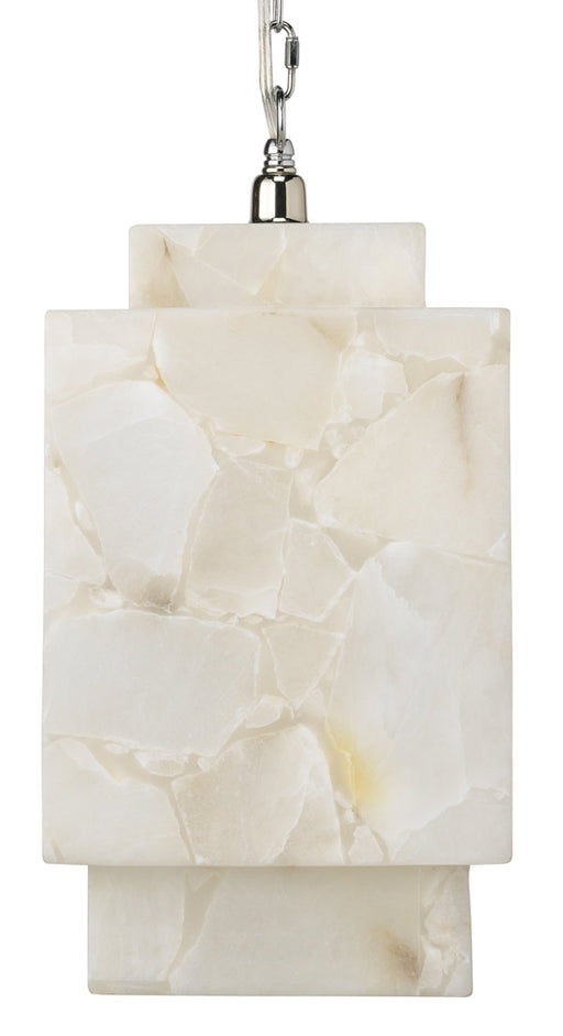Jamie Young Company - Borealis Cube Pendant in Alabaster - 5BORCUB-PEWH