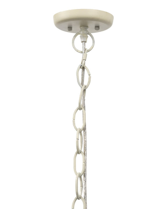 Jamie Young Company - Canal Pendant in Off White Wood Beads - 5CANA-PDOW - GreatFurnitureDeal
