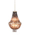 Jamie Young Company - Capsize Chandelier in Black Mother of Pearl & Champagne Leaf Metal - 5CAPS-CHBK - GreatFurnitureDeal
