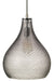 Jamie Young Company - Large Cut Glass Curved Pendant in Grey Glass - 5CGCURV-LGGR - GreatFurnitureDeal