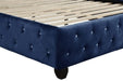 GFD Home - Sophia King bed Blue - GreatFurnitureDeal