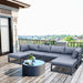 GFD Home - Outdoor sofa 4 pieces+2 ottomans - GreatFurnitureDeal