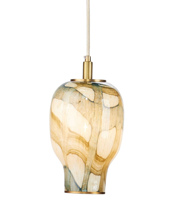 Jamie Young Company - Helen Pendant, Small in Pale Blue Glass - 5HELE-SMPB - GreatFurnitureDeal