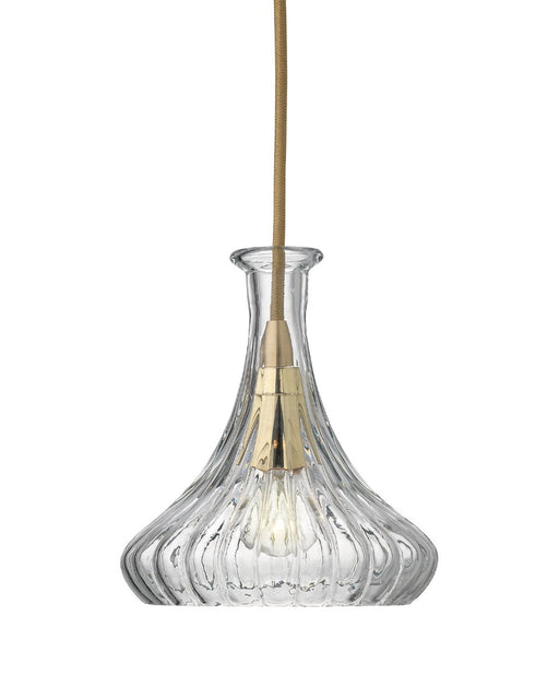 Jamie Young Company - Isabella Carafe Pendant in Clear Glass with Brass Hardware - 5ISAB-CLBR - GreatFurnitureDeal
