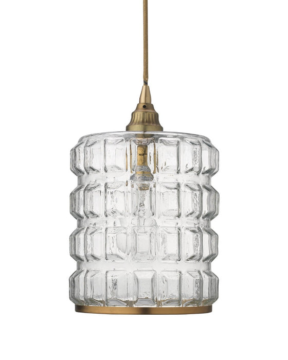 Jamie Young Company - Madison Pendant in Clear Glass with Antique Brass Hardware - 5MADI-CLAB - GreatFurnitureDeal