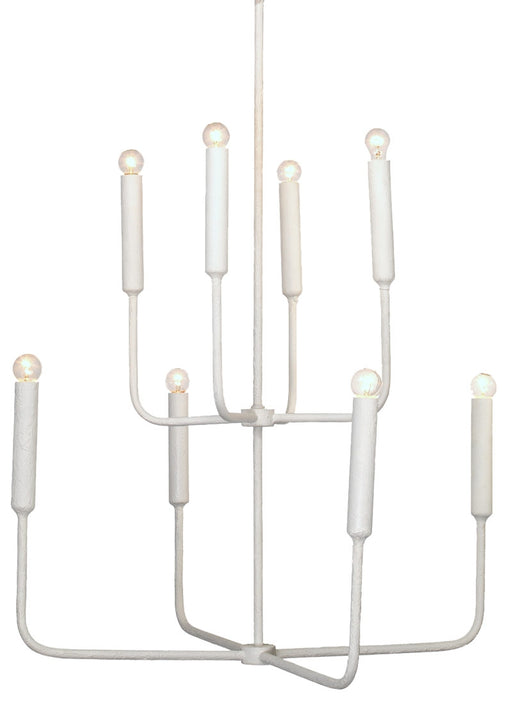 Jamie Young Company - Mercer Two Tier Chandelier in White Gesso - 5MERC-CHWH - GreatFurnitureDeal