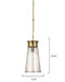 Jamie Young Company - Nara Pendant in Clear Glass w- Antique Brass Hardware - 5NARA-CLAB - GreatFurnitureDeal