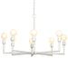 Jamie Young Company - Park Chandelier in White Gesso - 5PARK-CHWH - GreatFurnitureDeal