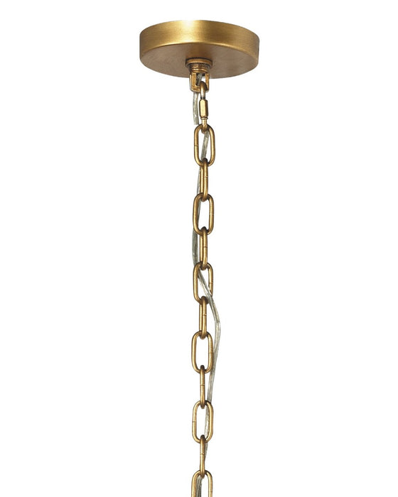 Jamie Young Company - Perignon Three Tier Chandelier in Melted Ice Glass and Antique Brass - 5PERI-CHAB - GreatFurnitureDeal
