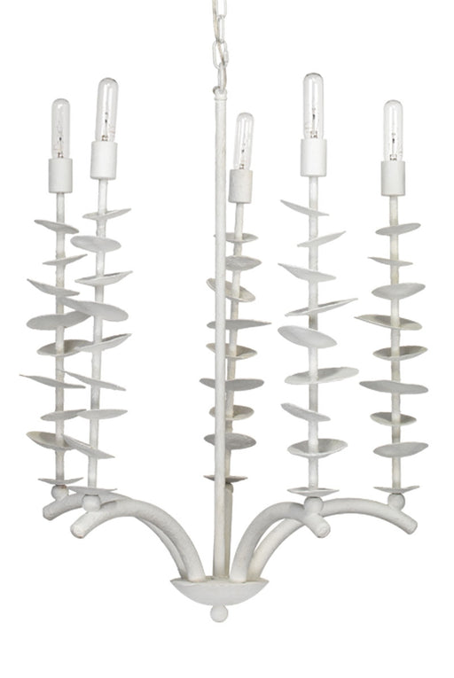 Jamie Young Company - Petals Chandelier in White Gesso - 5PETA-CHWH