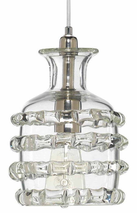 Jamie Young Company - Small Ribbon Pendant in Clear Glass - 5RIBB-SMCL