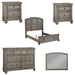 Acme Furniture - Kiran 5 Piece Eastern King Bedroom Set In Gray - 22067EK-5SET - GreatFurnitureDeal