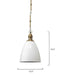 Jamie Young Company - Tavern Pendant in White Metal - 5TAVE-PDWH - GreatFurnitureDeal