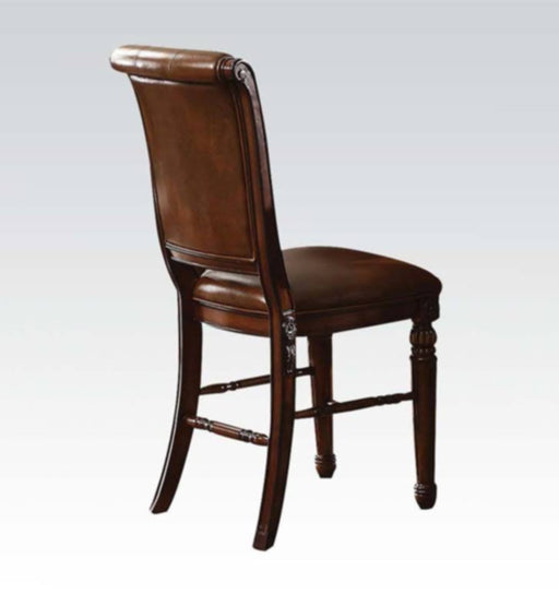 Acme Furniture - Winfred Counter Height Chair in Cherry (Set of 2) - 60082 - GreatFurnitureDeal