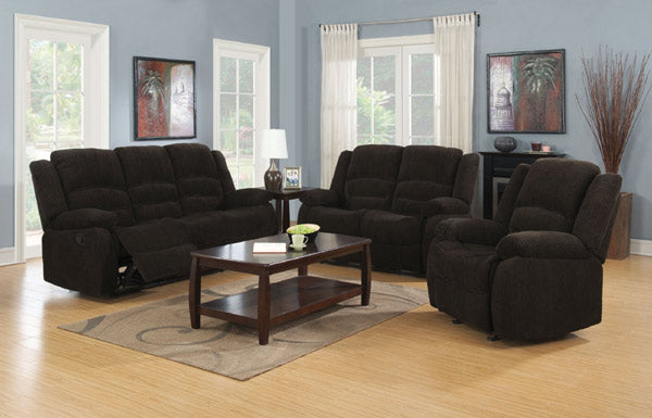 Coaster Furniture - Gordon Dark Brown Reclining Sofa - 601461 - GreatFurnitureDeal